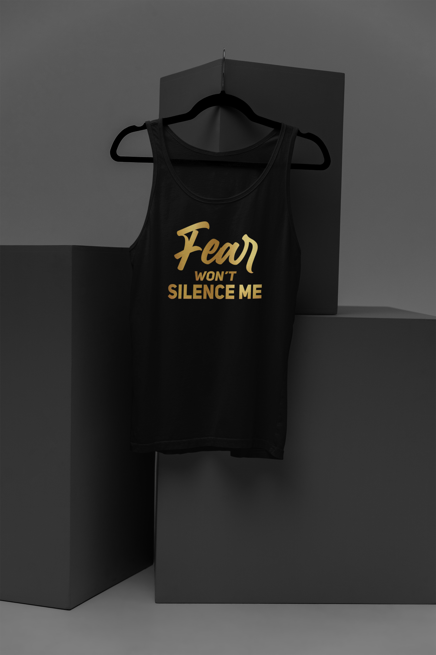 Fear Won't Silence Me Motivational, Inspiration, Empowering, Affirming Tank Top