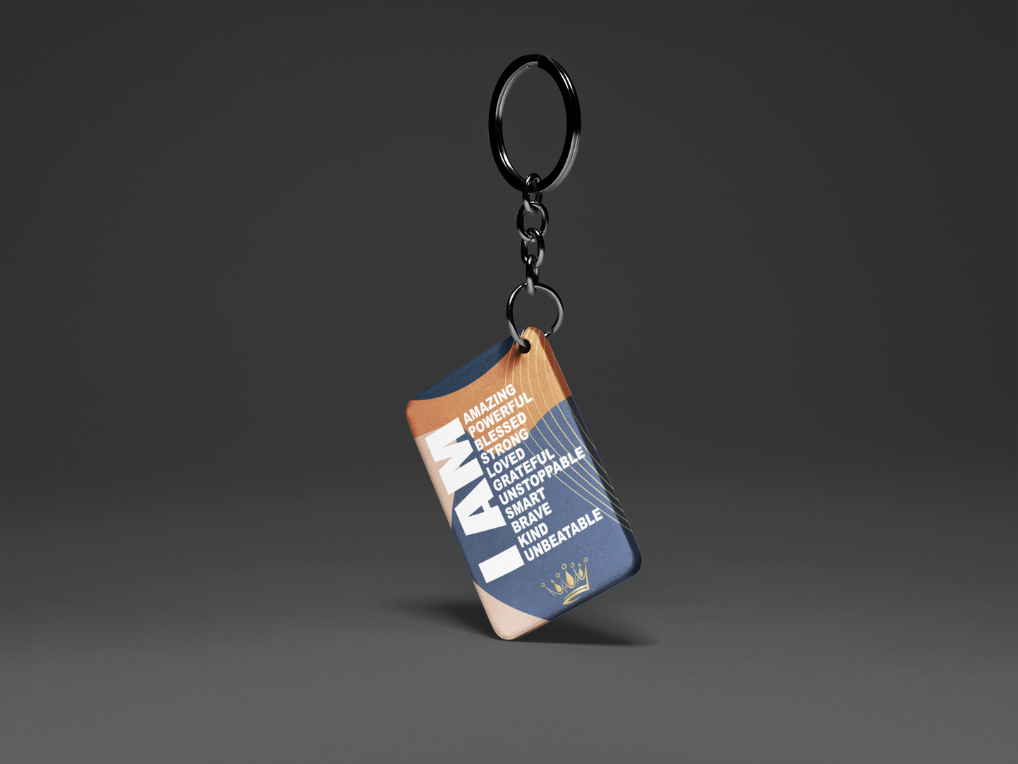 I AM "Key To Positivity" Keychain