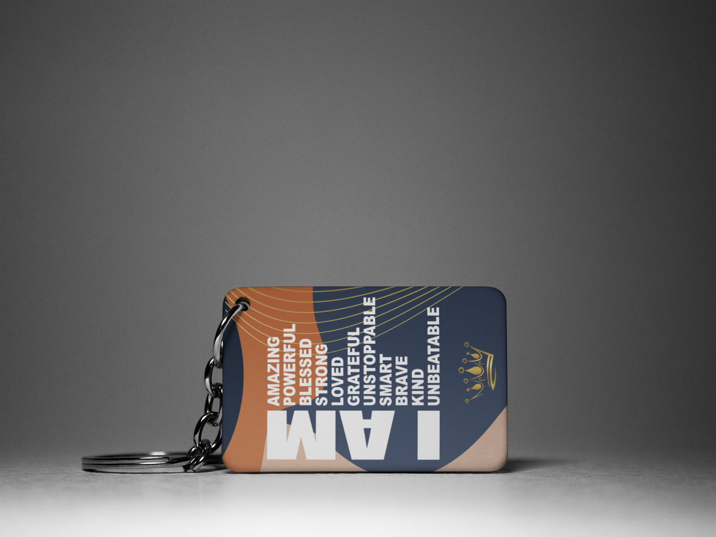 I AM "Key To Positivity" Keychain
