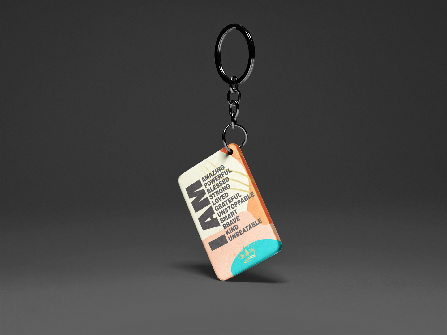 I AM "Key To Positivity" Keychain