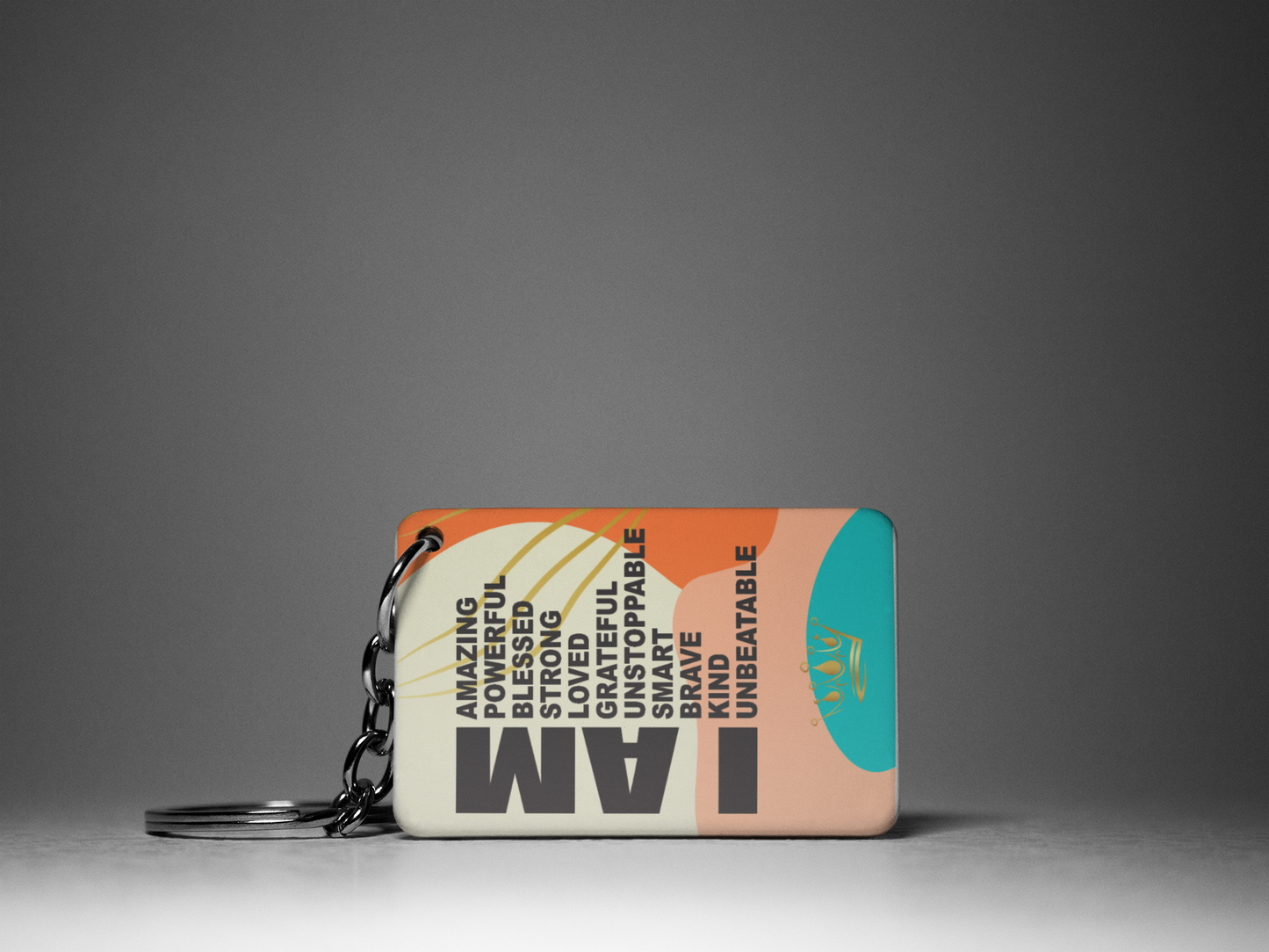 I AM "Key To Positivity" Keychain