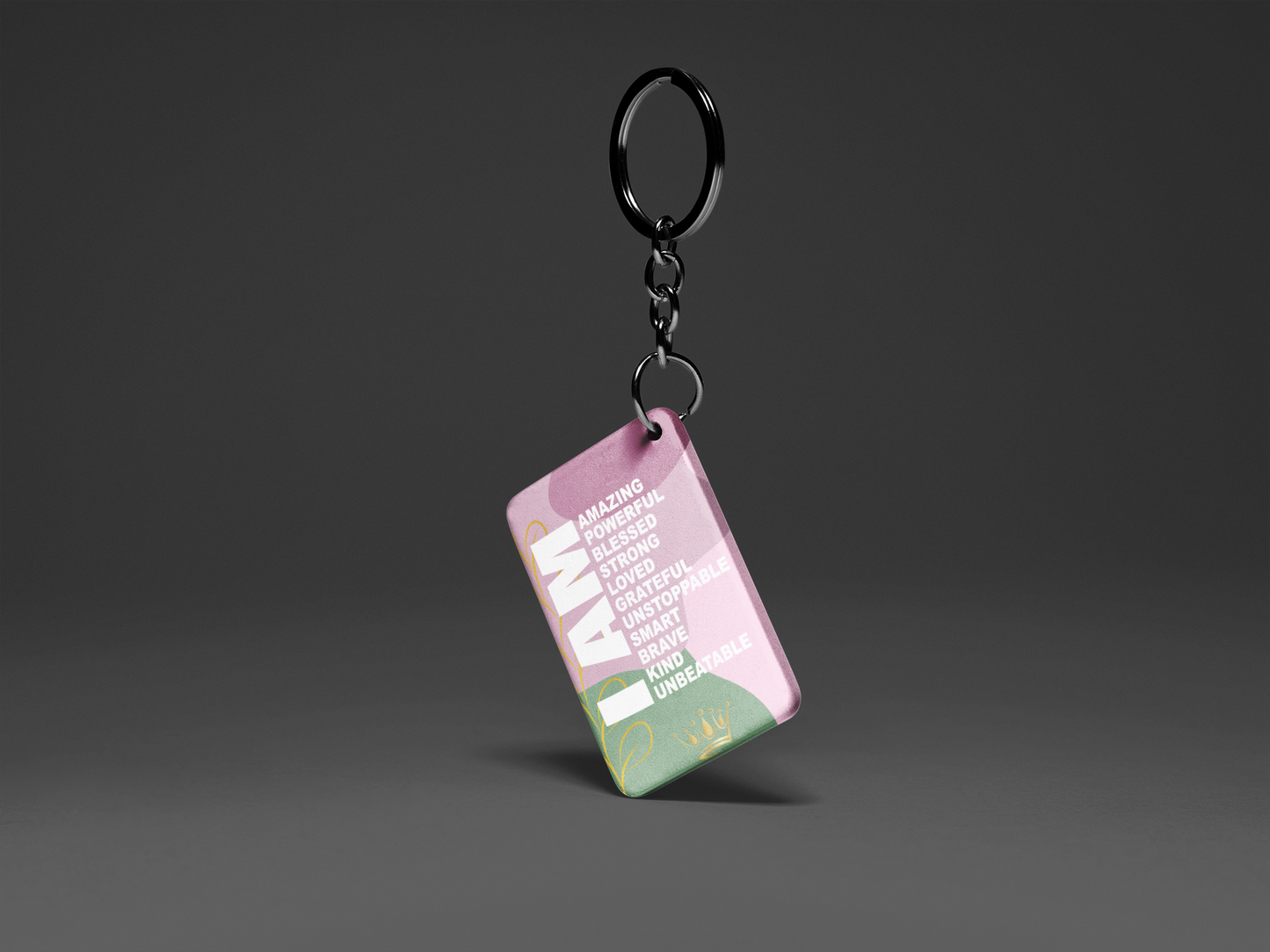 I AM "Key To Positivity" Keychain