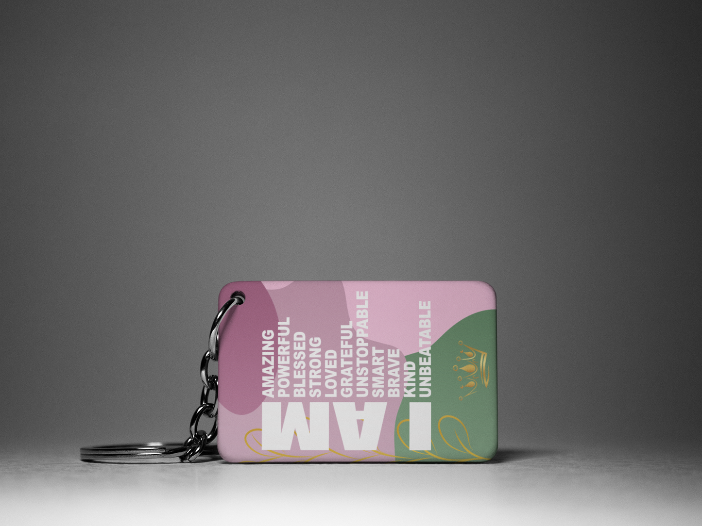 I AM "Key To Positivity" Keychain