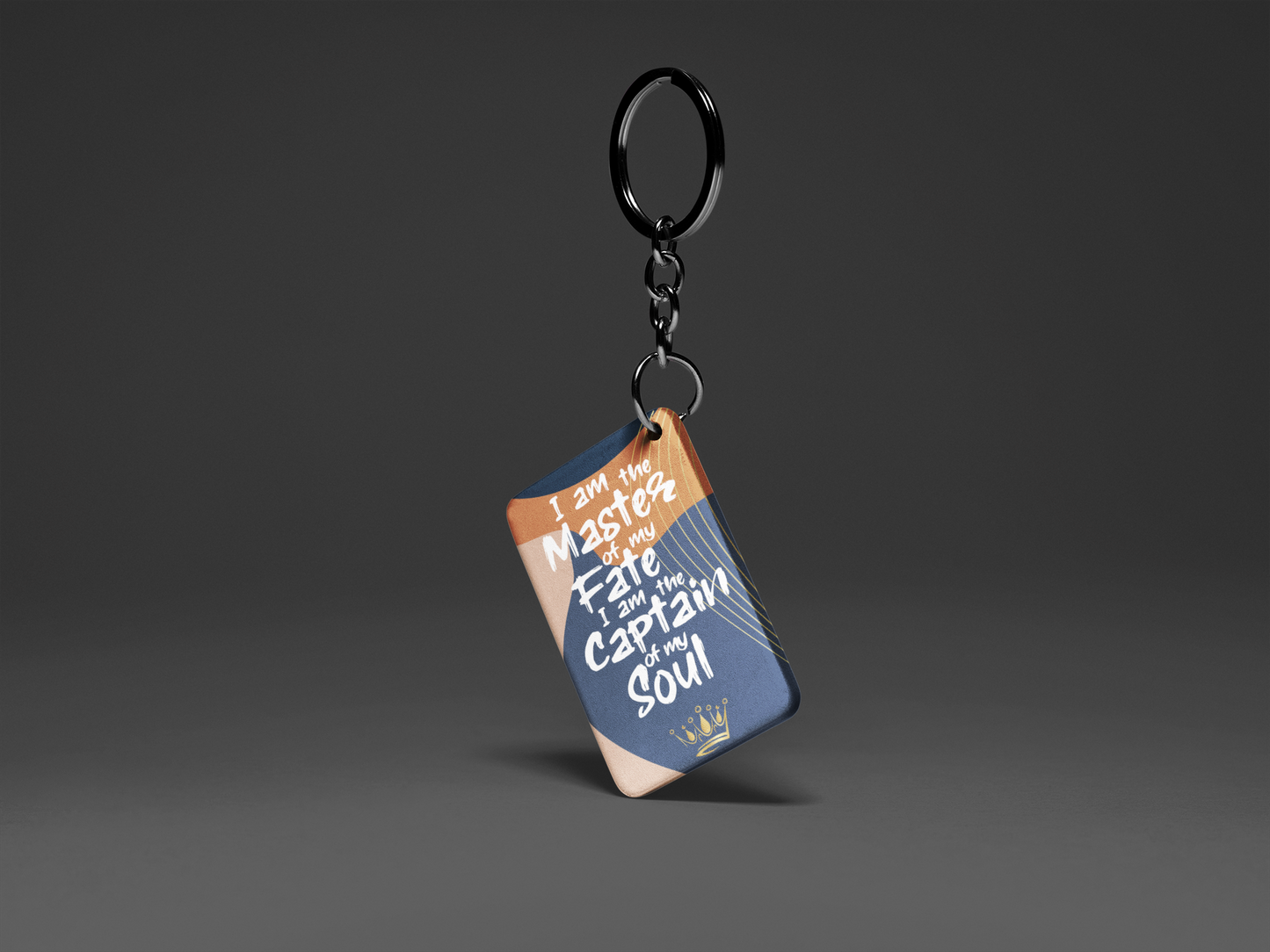 I Am The Master Of "Key To Positivity" Keychain