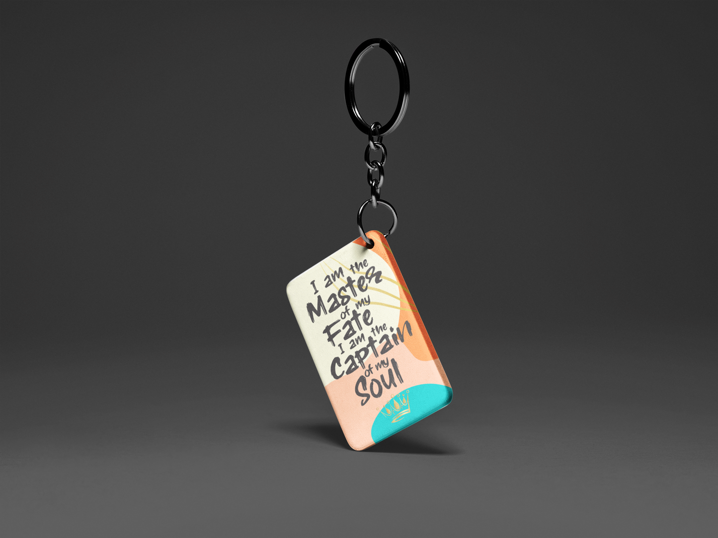 I Am The Master Of "Key To Positivity" Keychain