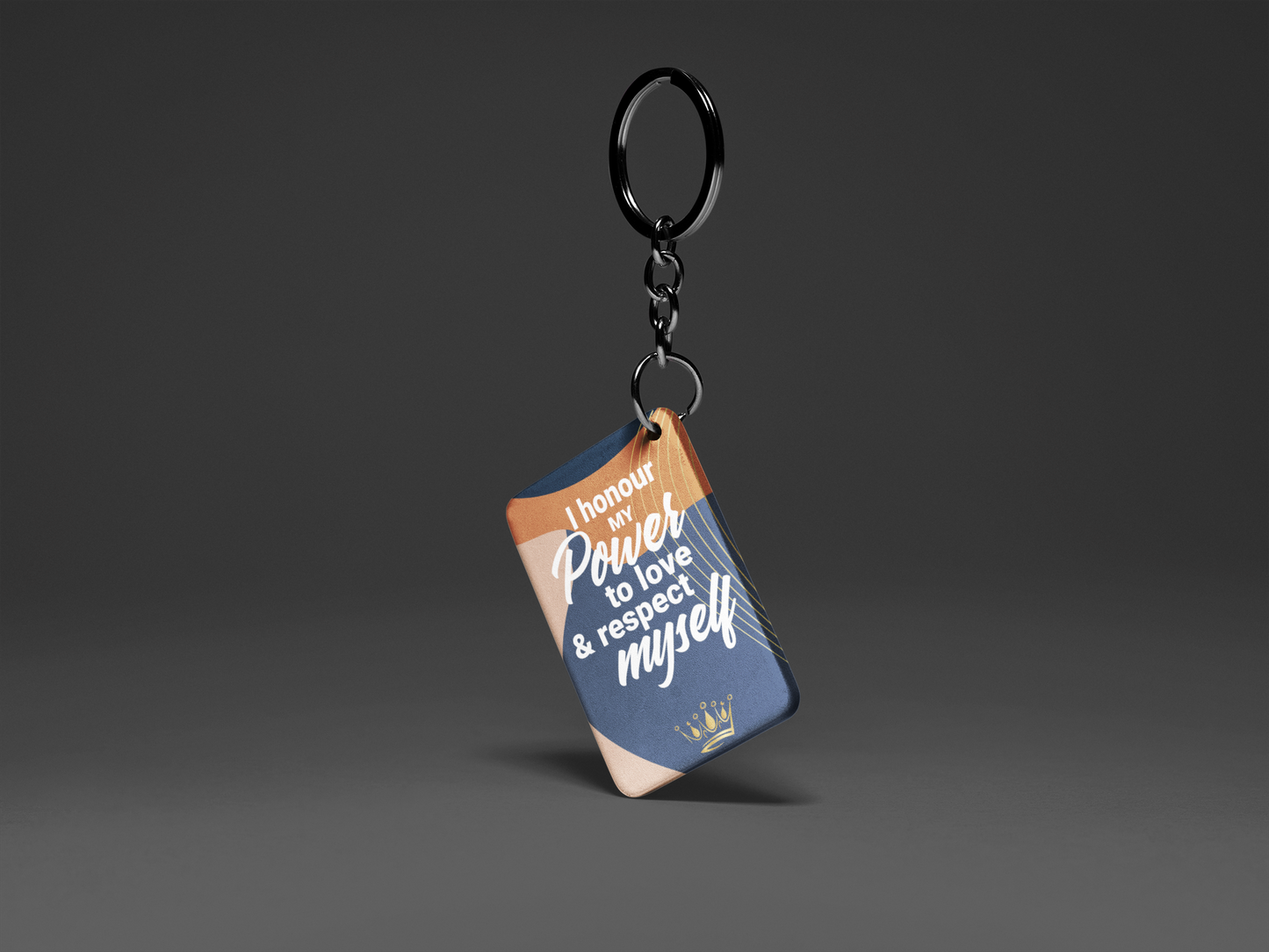 I Honour My Power "Key To Positivity" Keychain
