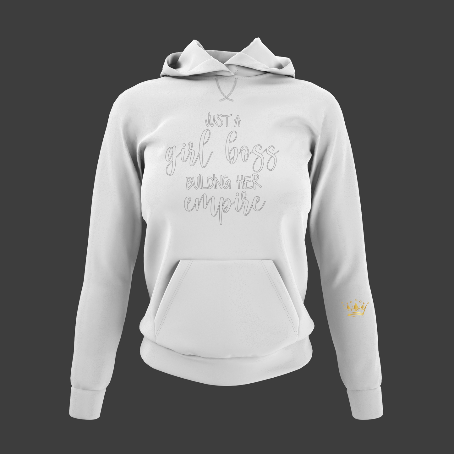 Just A Girl Boss Motivational, Inspiration, Empowering, Affirming Hoodie