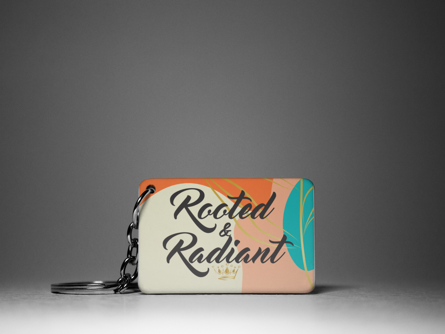 Rooted & Radiant "Key To Positivity" Keychain