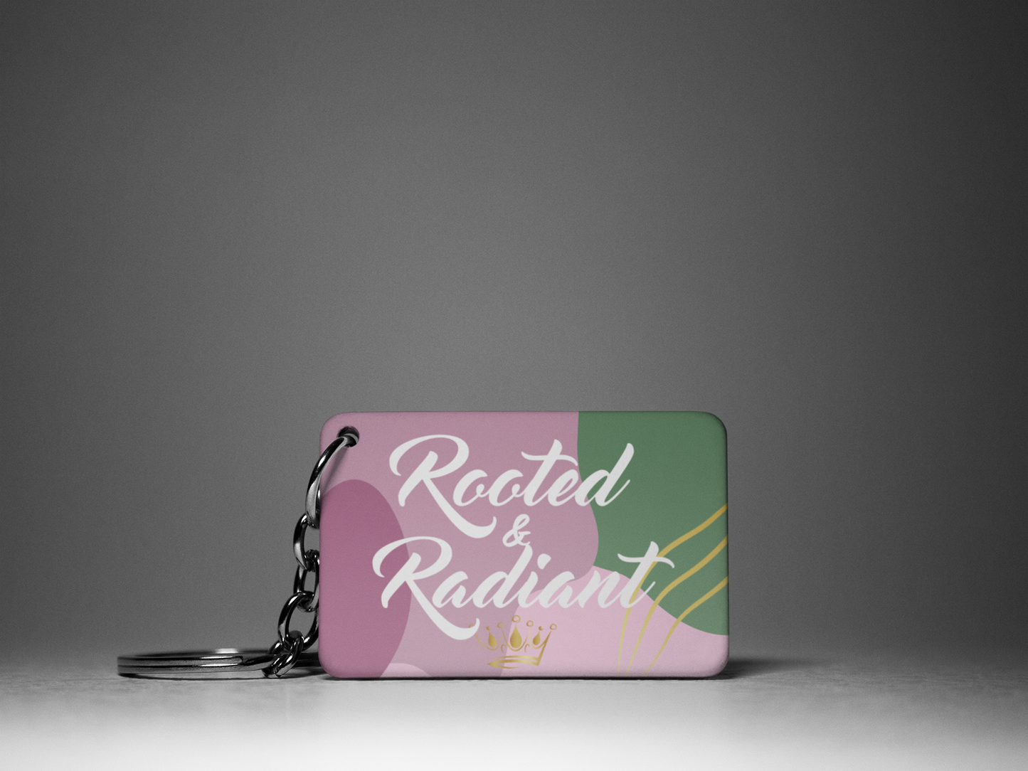 Rooted & Radiant "Key To Positivity" Keychain