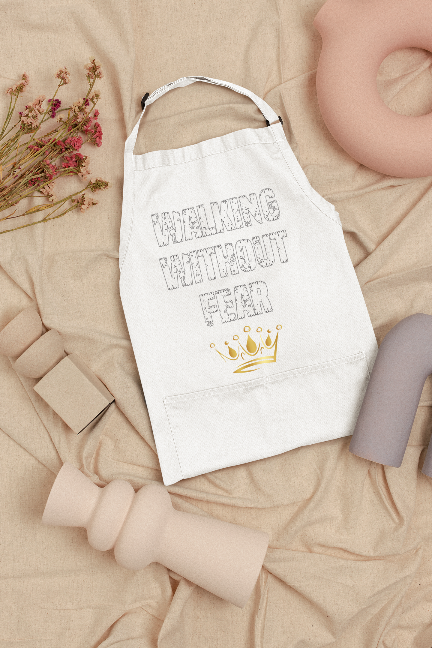 Walking Without Fear Inspirational Apron