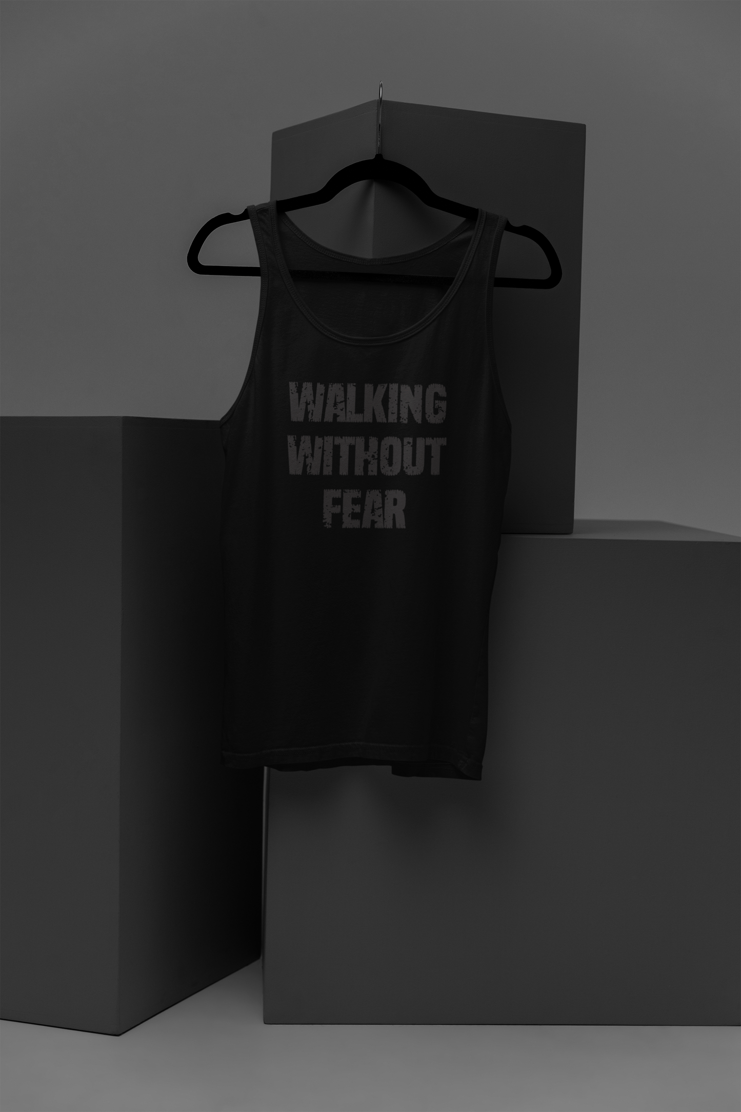 Walking Without Fear Motivational, Inspiration, Empowering, Affirming Tank Top